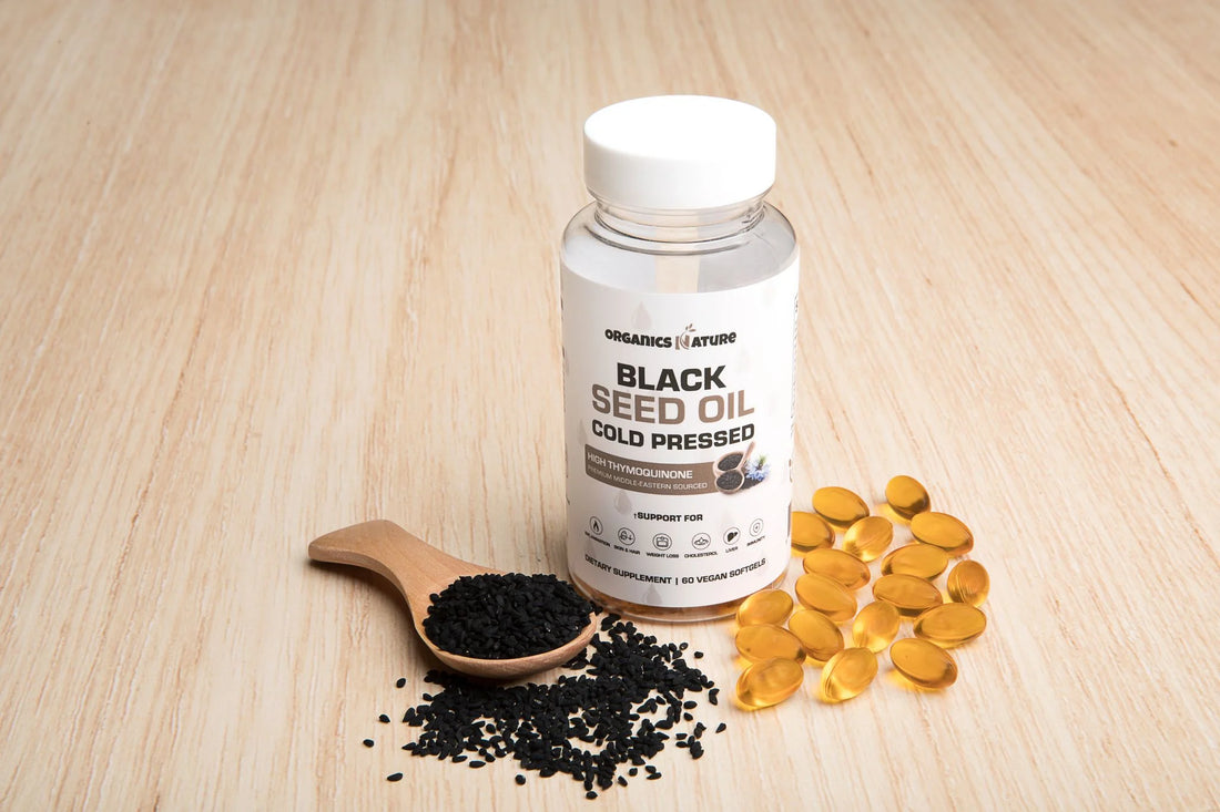 Black seed oil capsules from Organics Nature