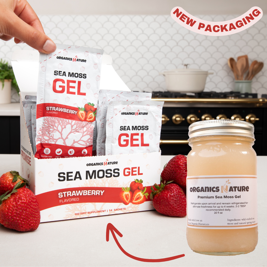 Sea Moss Gel Packs - Strawberry Flavored